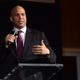 Cory Booker speaks onstage at the Pencils of Promise gala, October 2013. (Mike Coppola/Getty Images for Pencils of Promise)